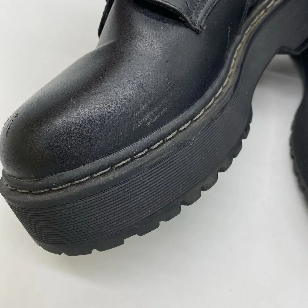 Steve Madden Basille Lace Up Platform Lug Sole Boot Women 11 Combat 90s Grunge - Picture 10 of 16